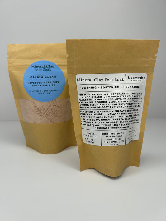 Mineral Clay Foot Soaks